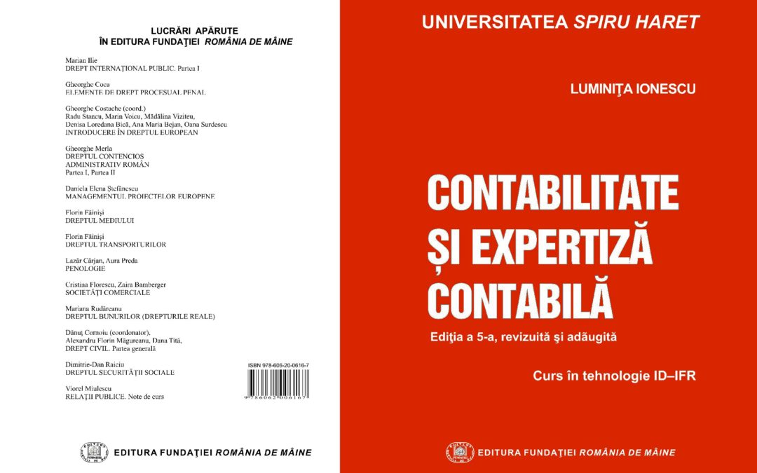 LUMINIȚA IONESCU: CONTABILITATE ȘI EXPERTIZĂ CONTABILĂ