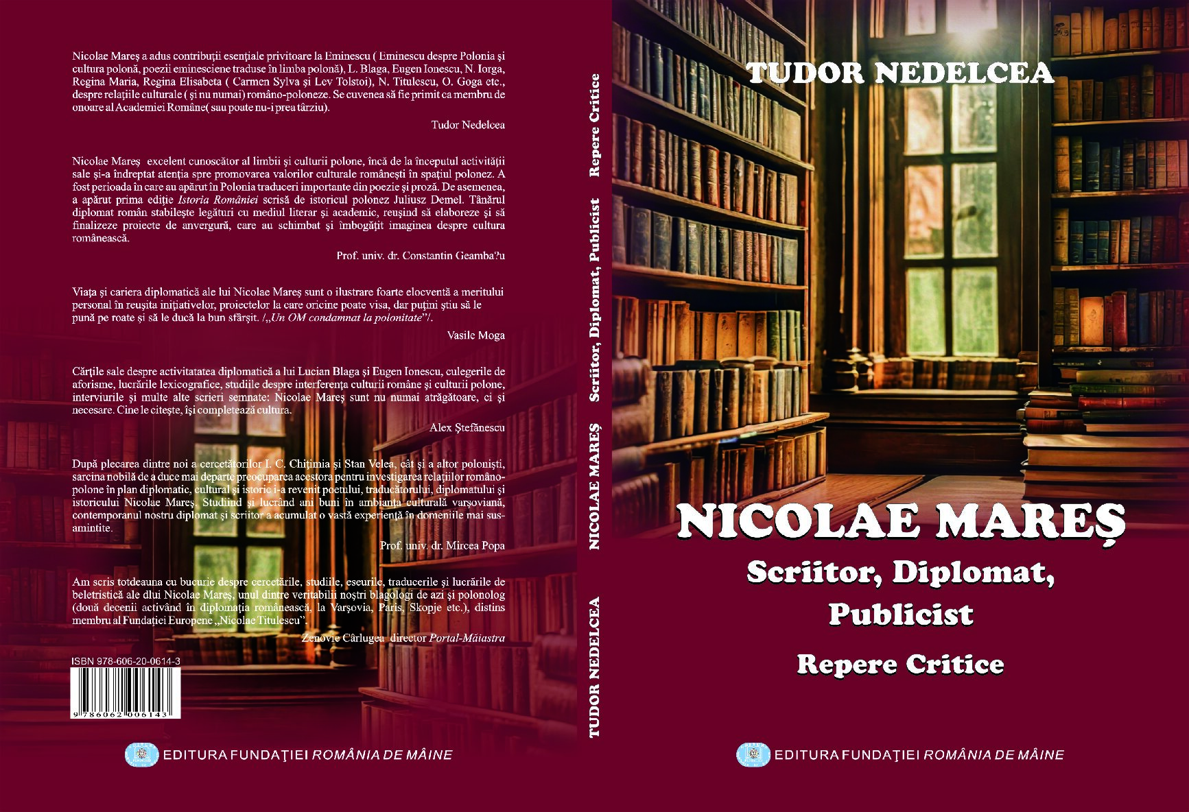 Nicolae Mareș – Scriitor, Diplomat, Publicist – Repere Critice